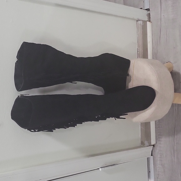 Bucco thigh high wedge boots - Picture 2 of 3